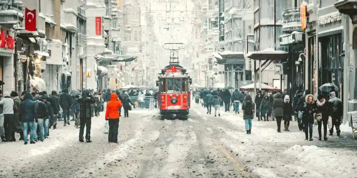 آب و هوای تور استانبول زمستان